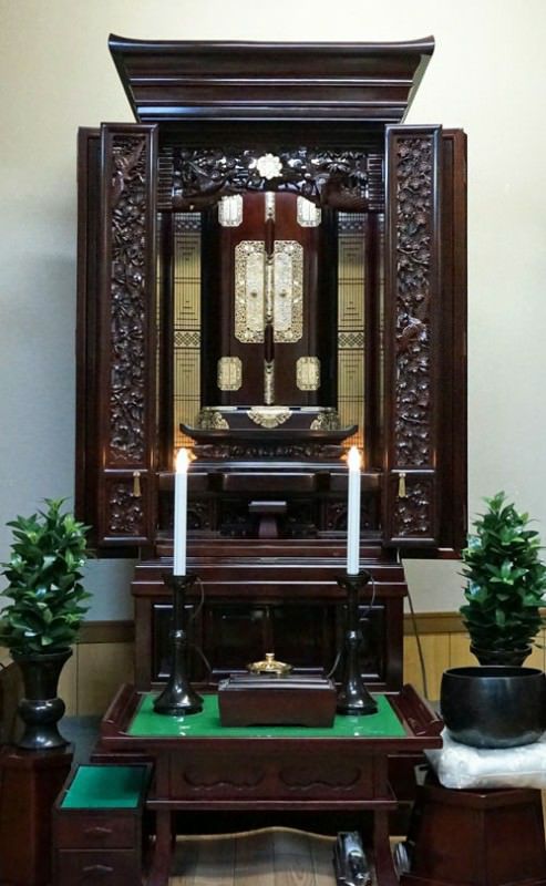 中古仏壇274 桜前開き仏壇電動 売約済｜仏壇革命・虚空厨子なら桜梅