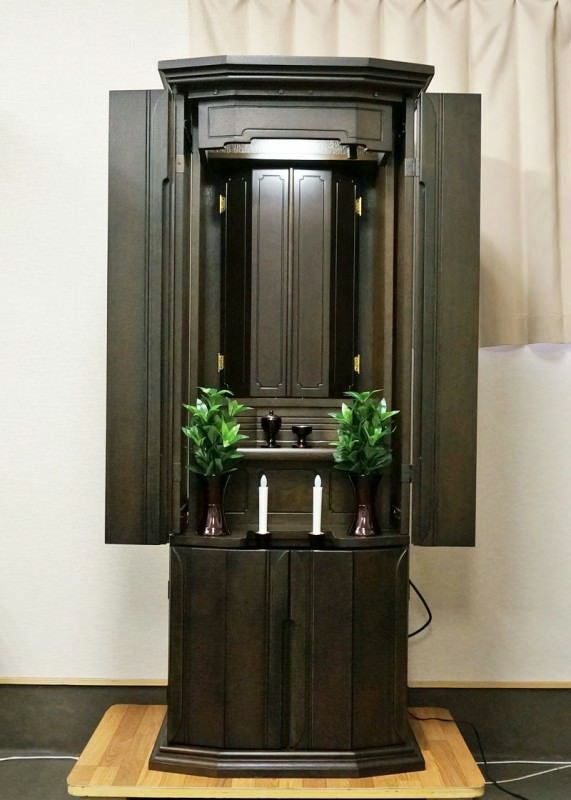 創価学会仏壇 中古 家具調仏壇 old346｜仏壇革命・虚空厨子なら桜梅