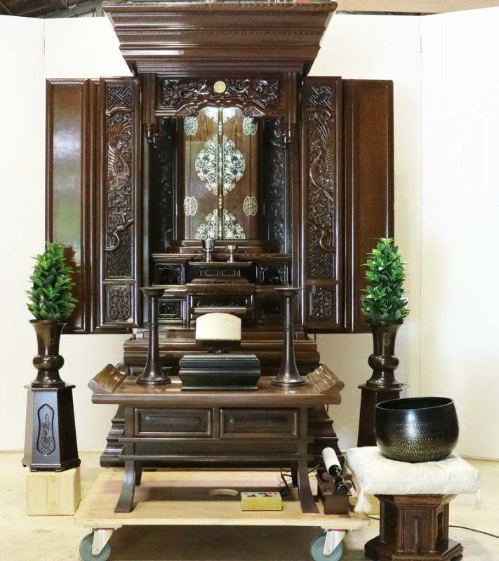 仏壇中古 仏壇 古都 黒檀 高さ57cm 仏具セットC | お仏壇のはせがわ公式通販