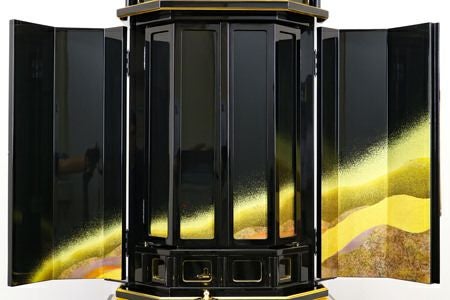 創価学会 厨子型 中古仏壇 738 「3.5尺-黒塗 金剛堂」｜仏壇革命・虚空