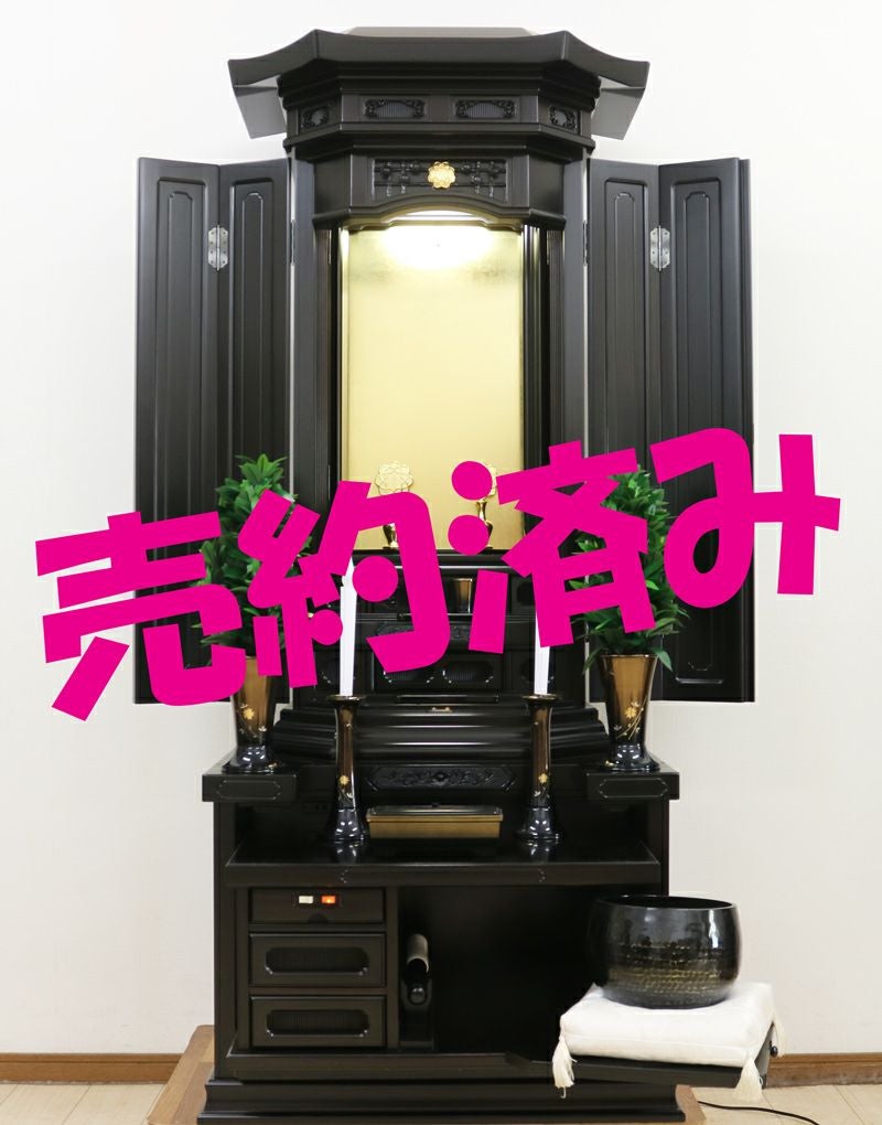 創価学会 厨子型 中古仏壇 827 大志 黒檀｜仏壇革命・虚空厨子なら桜梅