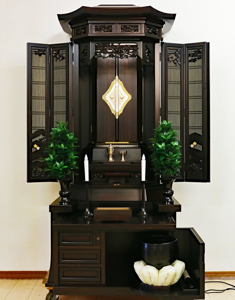 創価学会 厨子型 中古仏壇 843 金剛堂 27号黒檀厨子｜仏壇革命・虚空