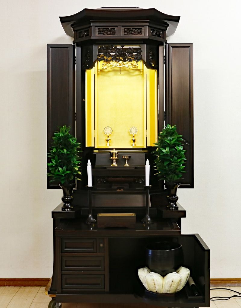 創価学会 厨子型 中古仏壇 843 金剛堂 27号黒檀厨子｜仏壇革命・虚空