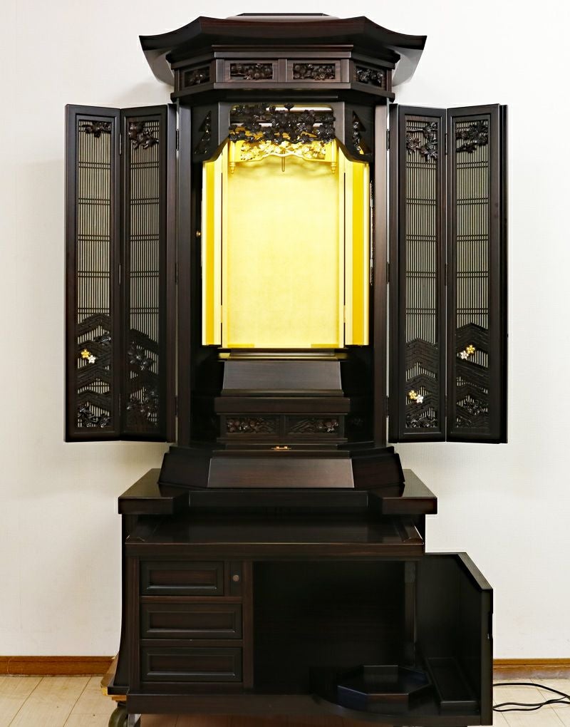 創価学会 厨子型 中古仏壇 843 金剛堂 27号黒檀厨子｜仏壇革命・虚空