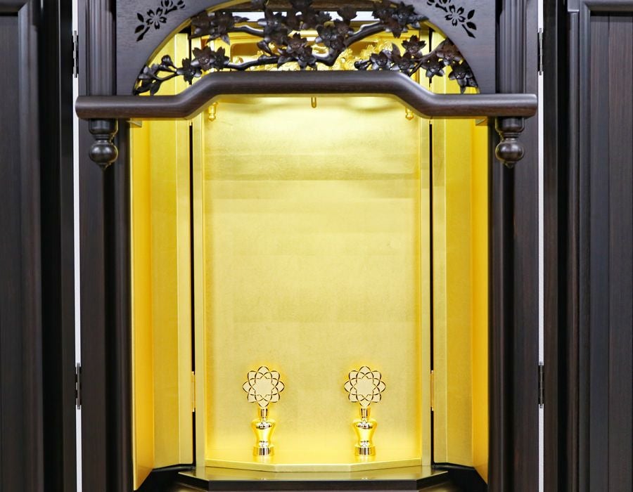創価学会 中古仏壇 1081 20号黒檀正三方 金剛桜｜仏壇革命・虚空厨子