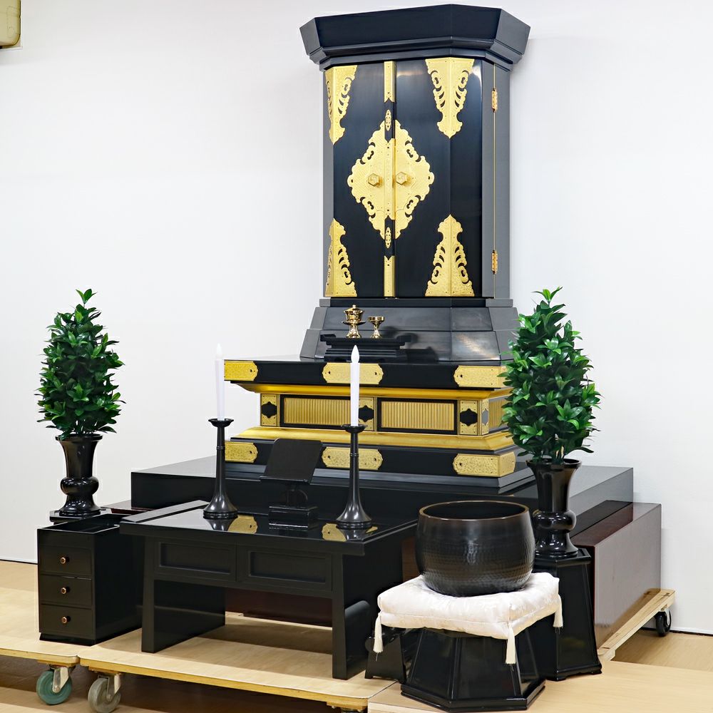 創価学会 個人会館で使用 中古仏壇 1117 手動開閉｜仏壇革命・虚空厨子
