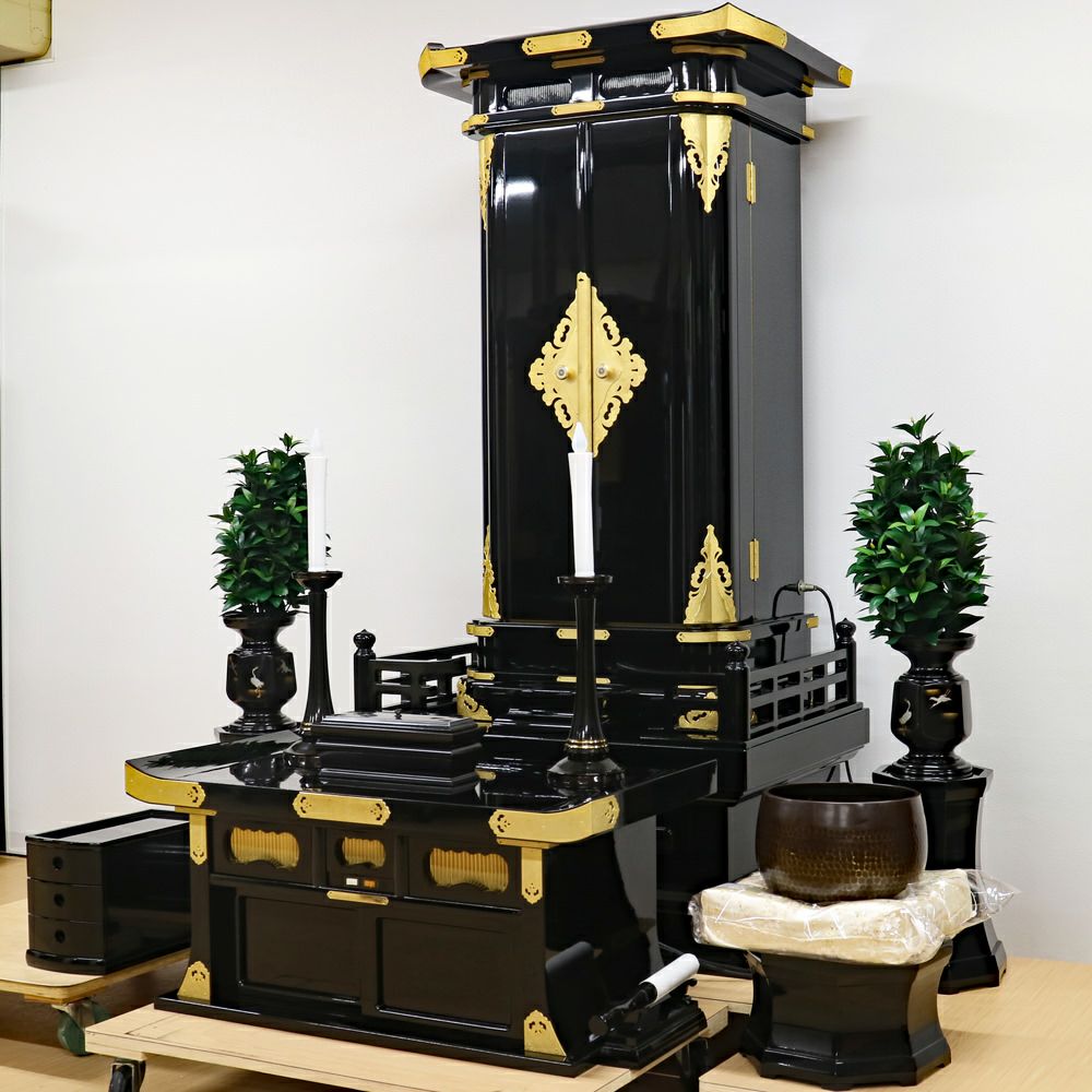 創価学会中古仏壇 1268 正徳60-30 経机付 常住御本尊様対応｜仏壇革命