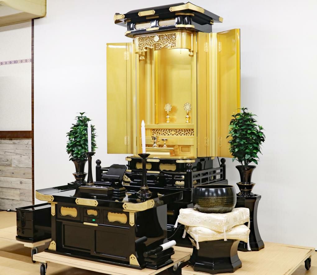 仏壇　H1820　リユース品 極上品・使用2年】創価学会 厨子型 中古仏壇 1345 「正徳 60-30