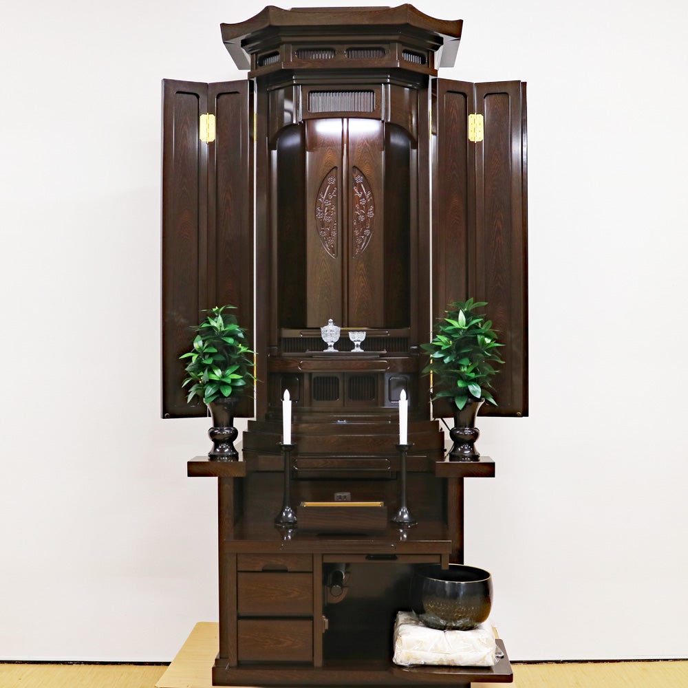 創価 厨子型 中古仏壇1378 鉄刀木｜仏壇革命・虚空厨子なら桜梅桃李.com