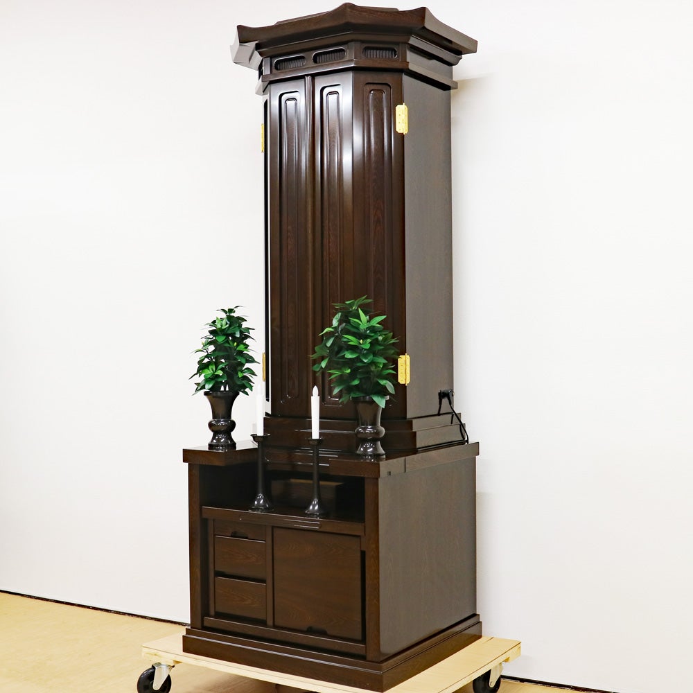 創価 厨子型 中古仏壇1378 鉄刀木｜仏壇革命・虚空厨子なら桜梅桃李.com