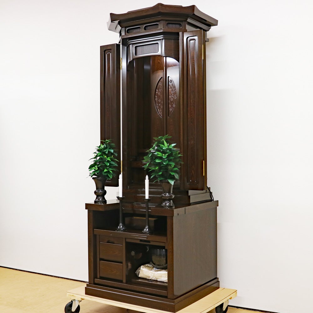 創価 厨子型 中古仏壇1378 鉄刀木｜仏壇革命・虚空厨子なら桜梅桃李.com