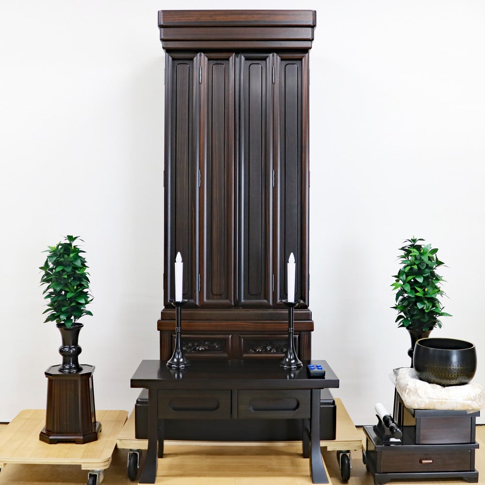 創価学会 厨子型 中古仏壇「金箔」1383型｜仏壇革命・虚空厨子なら桜梅