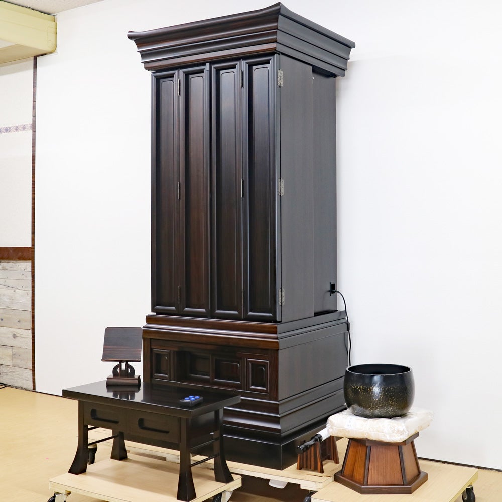創価学会 厨子型 中古仏壇 1396 56号尾長鳥｜仏壇革命・虚空厨子なら桜