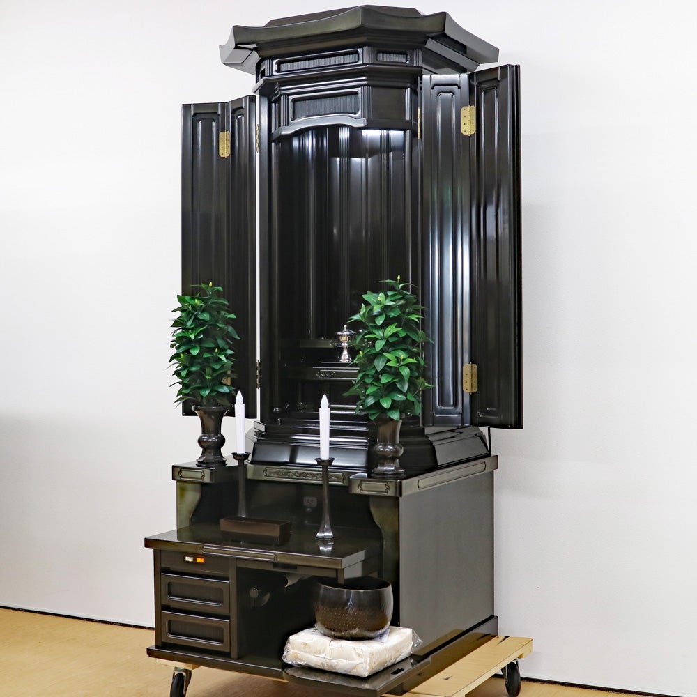 創価学会 厨子型 中古仏壇 B1397 優雅｜仏壇革命・虚空厨子なら桜梅