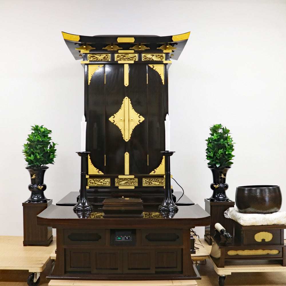 創価学会 厨子型 中古仏壇 1401型 白鳳｜仏壇革命・虚空厨子なら桜梅