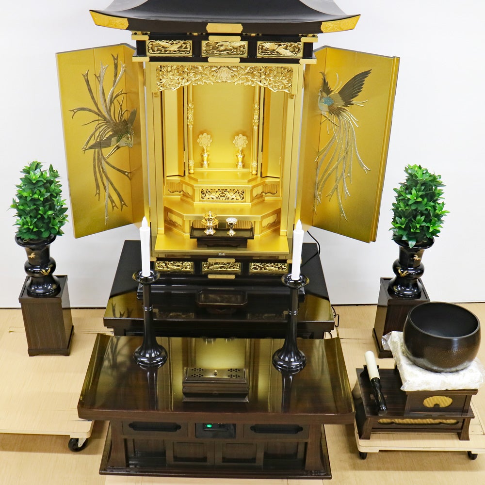 創価学会 厨子型 中古仏壇 1401型 白鳳｜仏壇革命・虚空厨子なら桜梅